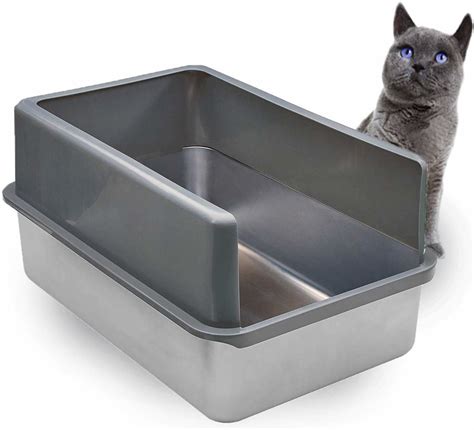 purple pet stainless steel litter box|iPrimio Stainless Steel Litter Box and Litter Scoop Review.